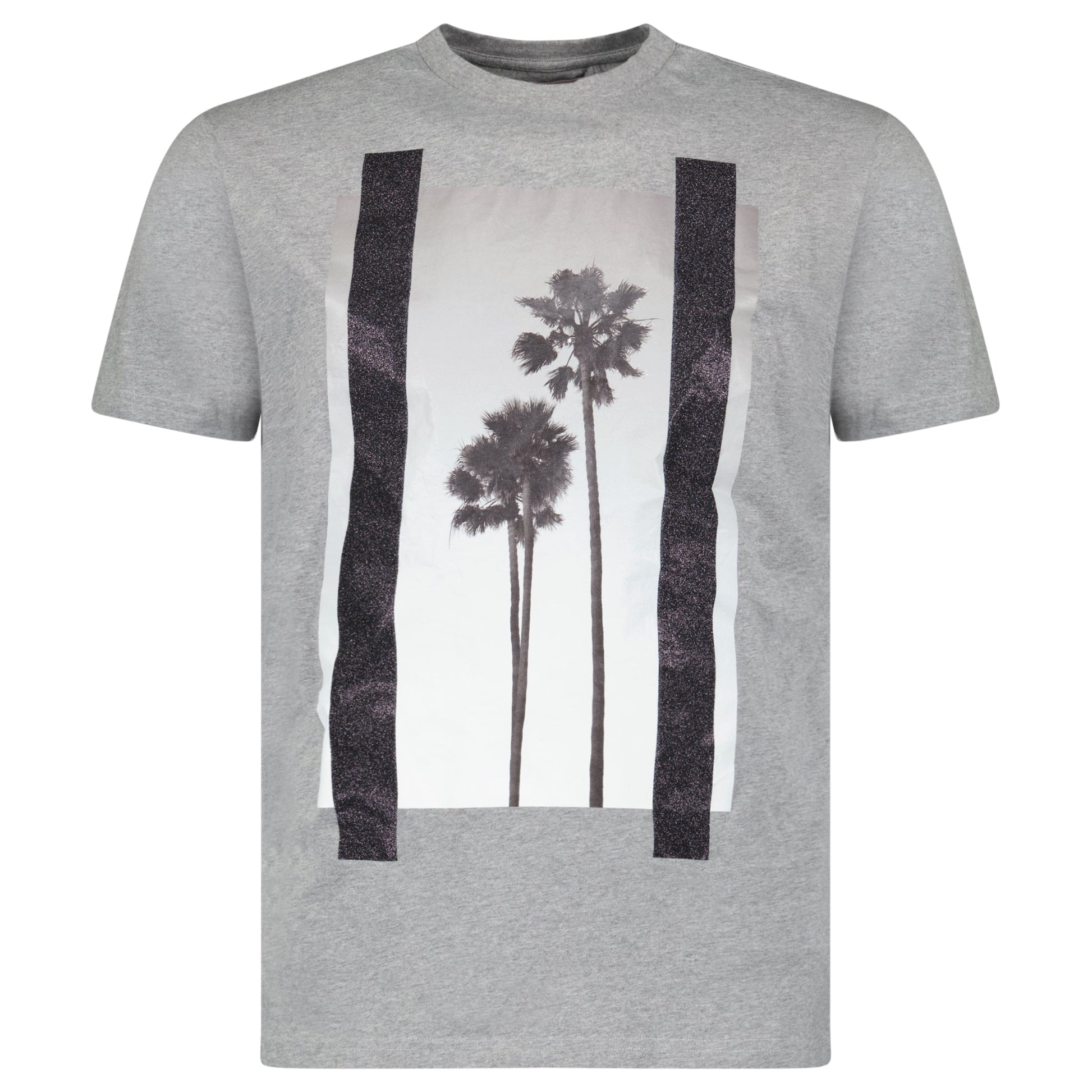 PALM ANGELS GREY PALM TREE T SHIRT - MEDIUM - Affluent ArchivesUsed HIGH END DESIGNER CLOTHING