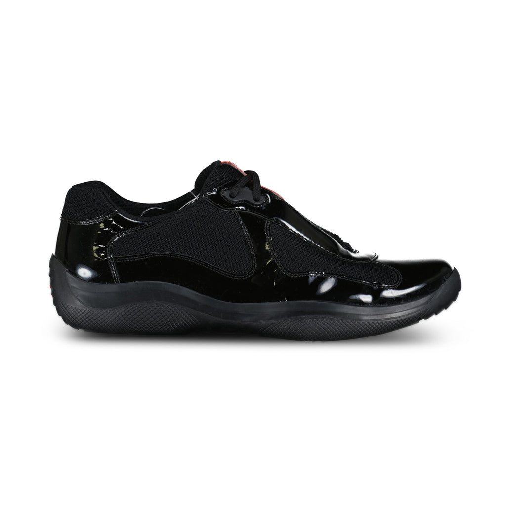 PRADA AMERICA CUP BLACK TRAINER - UK 6 (Fit 7) - Affluent ArchivesUsed HIGH END DESIGNER CLOTHING