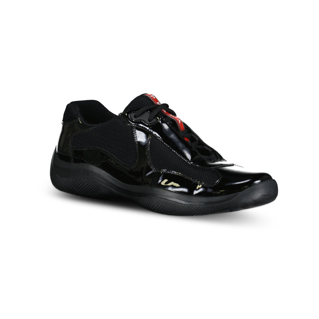 PRADA AMERICA CUP BLACK TRAINER - UK 6 (Fit 7) - Affluent ArchivesUsed HIGH END DESIGNER CLOTHING