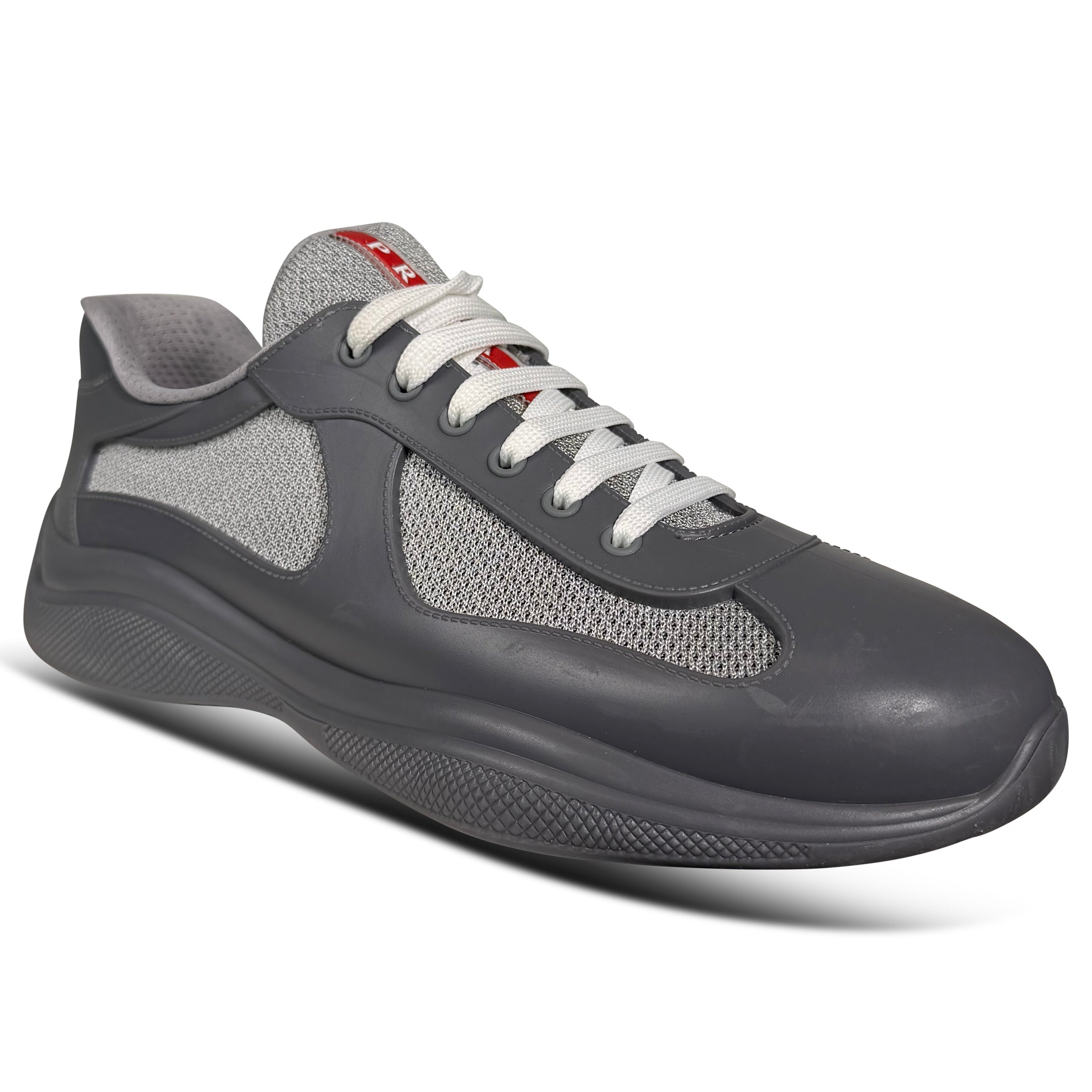 PRADA AMERICA CUP GREY - UK 10 (Fits 11) | PRE OWNED - Affluent ArchivesUsed HIGH END DESIGNER CLOTHING