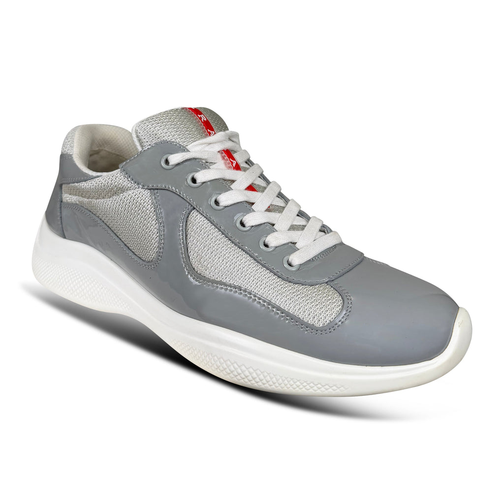 PRADA AMERICA CUP GREY - UK 7 (Fits 8) - Affluent ArchivesUsed HIGH END DESIGNER CLOTHING