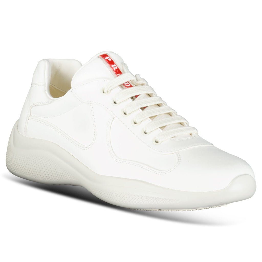 PRADA AMERICAS CUP TRAINERS WHITE - UK 7.5 (Fit 8.5) | NEW - Affluent ArchivesUsed HIGH END DESIGNER CLOTHING