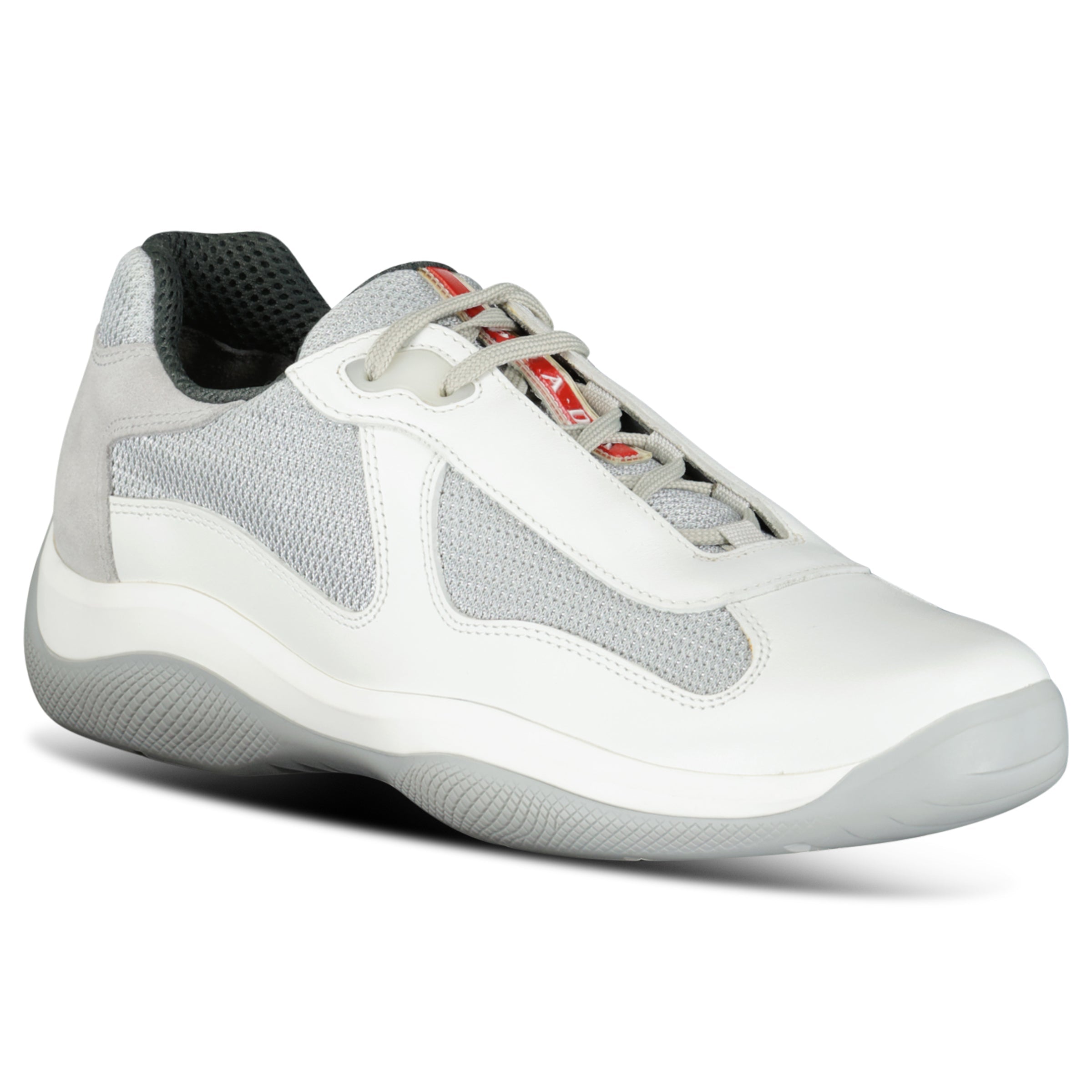 PRADA AMERICAS CUP TRAINERS WHITE - UK 7.5 (Fit 8.5) | NEW - Affluent ArchivesUsed HIGH END DESIGNER CLOTHING