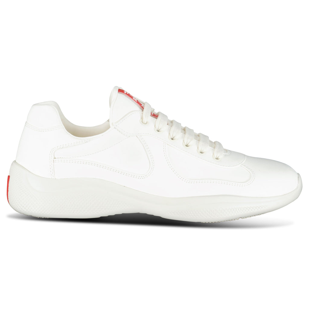 PRADA AMERICAS CUP TRAINERS WHITE - UK 7.5 (Fit 8.5) | NEW - Affluent ArchivesUsed HIGH END DESIGNER CLOTHING