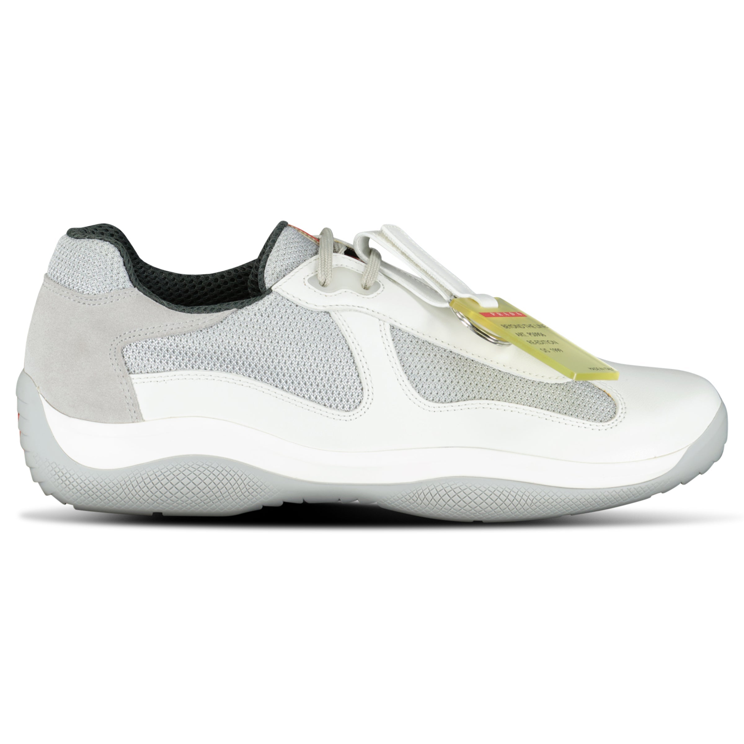 PRADA AMERICAS CUP TRAINERS WHITE - UK 7.5 (Fit 8.5) | NEW - Affluent ArchivesUsed HIGH END DESIGNER CLOTHING