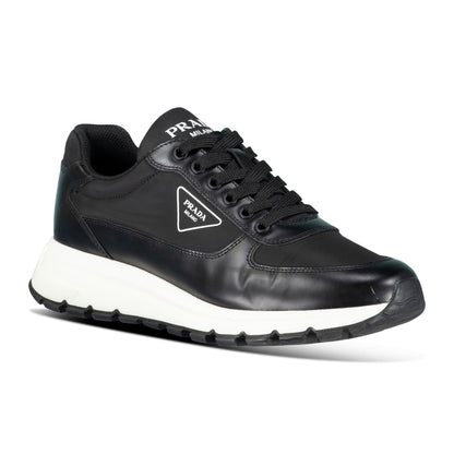 PRADA BLACK LOGO TRAINER - UK 6 (Fit 7) - Affluent ArchivesUsed HIGH END DESIGNER CLOTHING