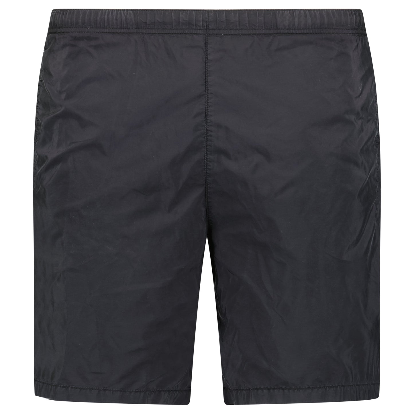 PRADA BLACK NYLON TRIANGLE BADGE SWIM SHORTS - SMALL - Affluent ArchivesUsed HIGH END DESIGNER CLOTHING