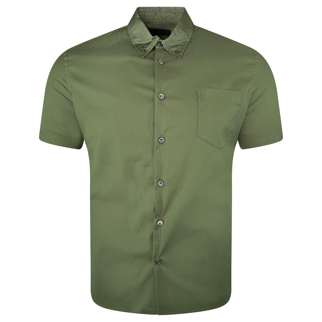 PRADA KHAKI LINEA ROSSA SHIRT - MEDIUM - Affluent ArchivesUsed HIGH END DESIGNER CLOTHING