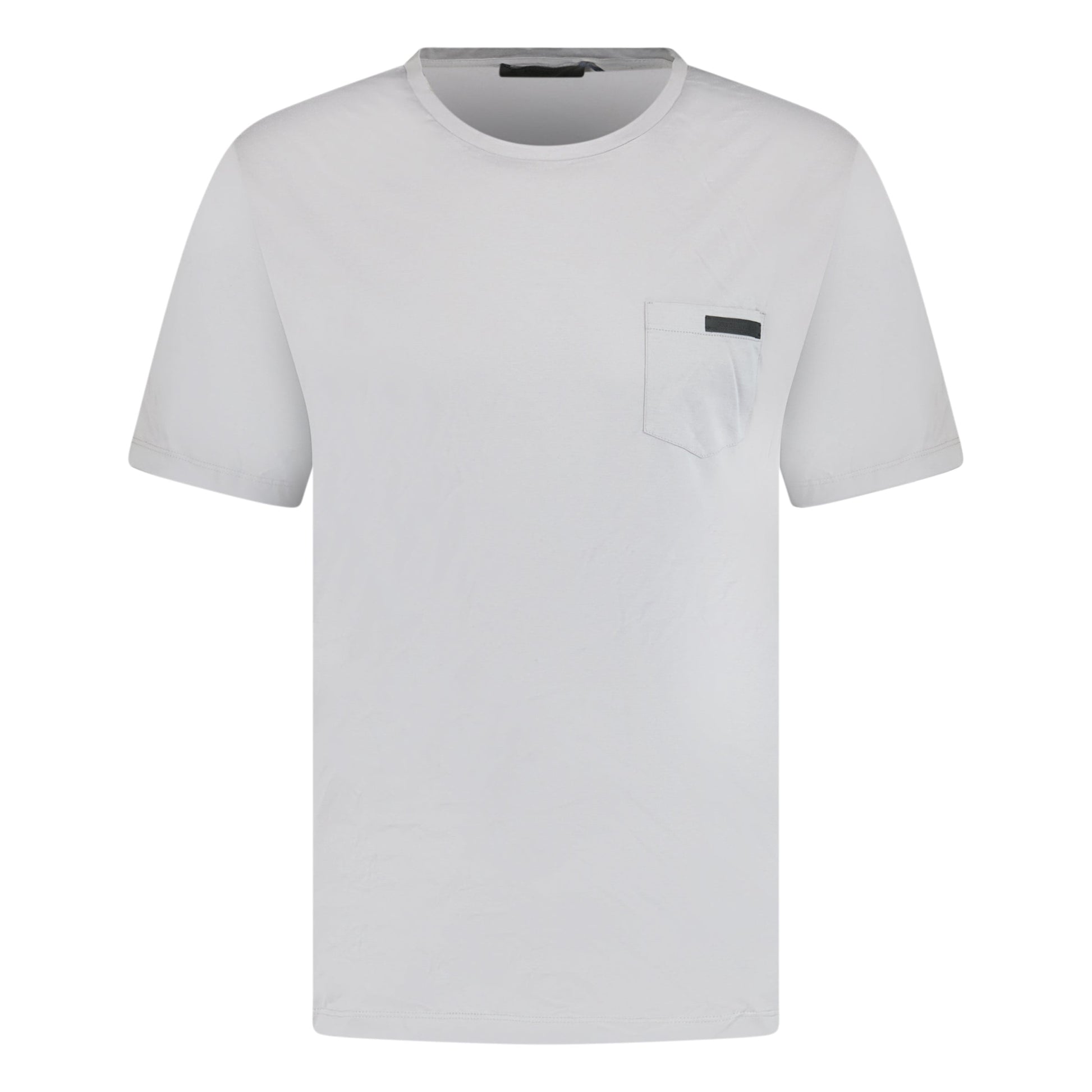PRADA LIGHT GREY LOGO T SHIRT - XXL (Fits XL) (NEW) - affluentarchivesUsed HIGH END DESIGNER CLOTHING