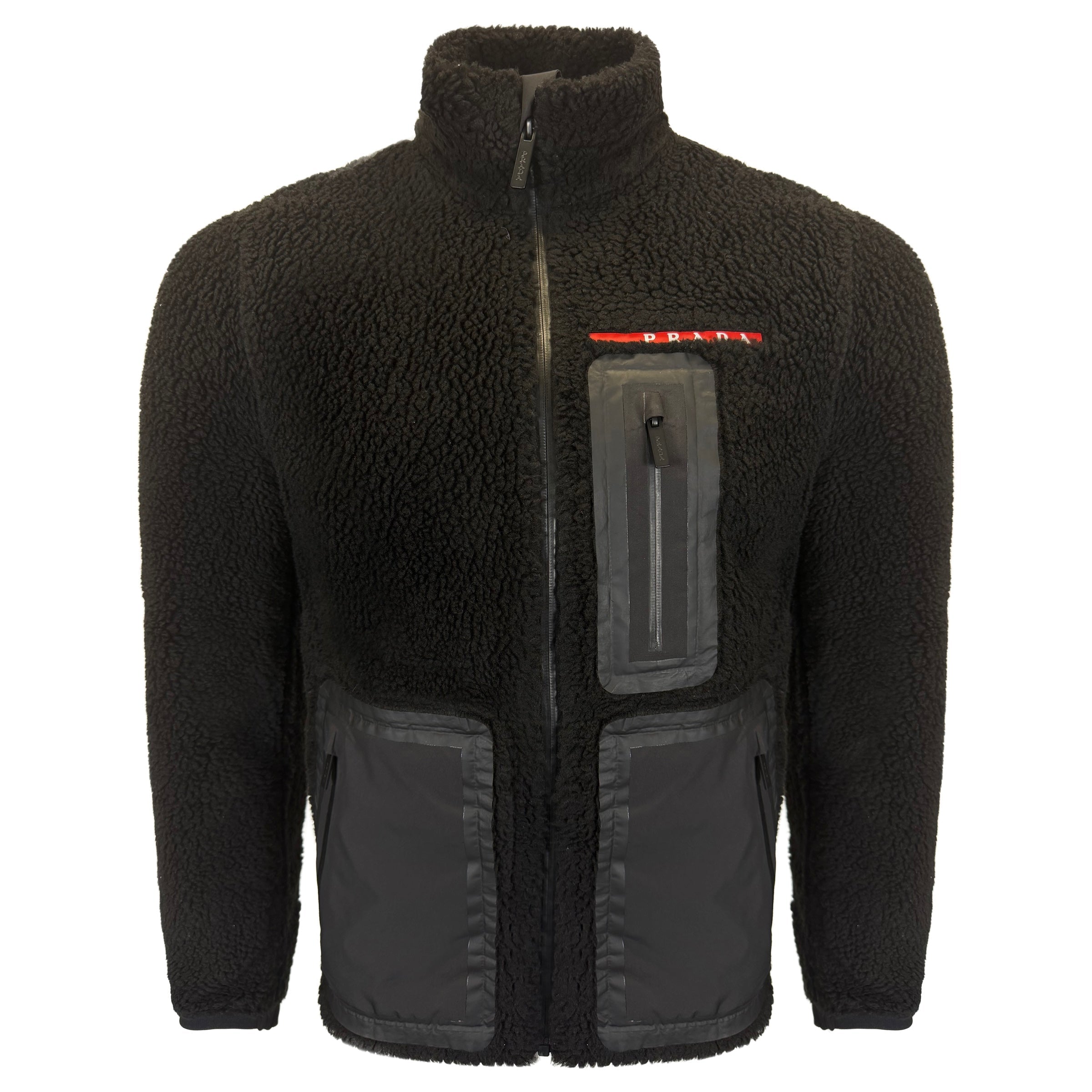 PRADA LINEA ROSSA BLACK FLEECE - SMALL (Fits S/M) | PRE OWNED - Affluent ArchivesUsed HIGH END DESIGNER CLOTHING