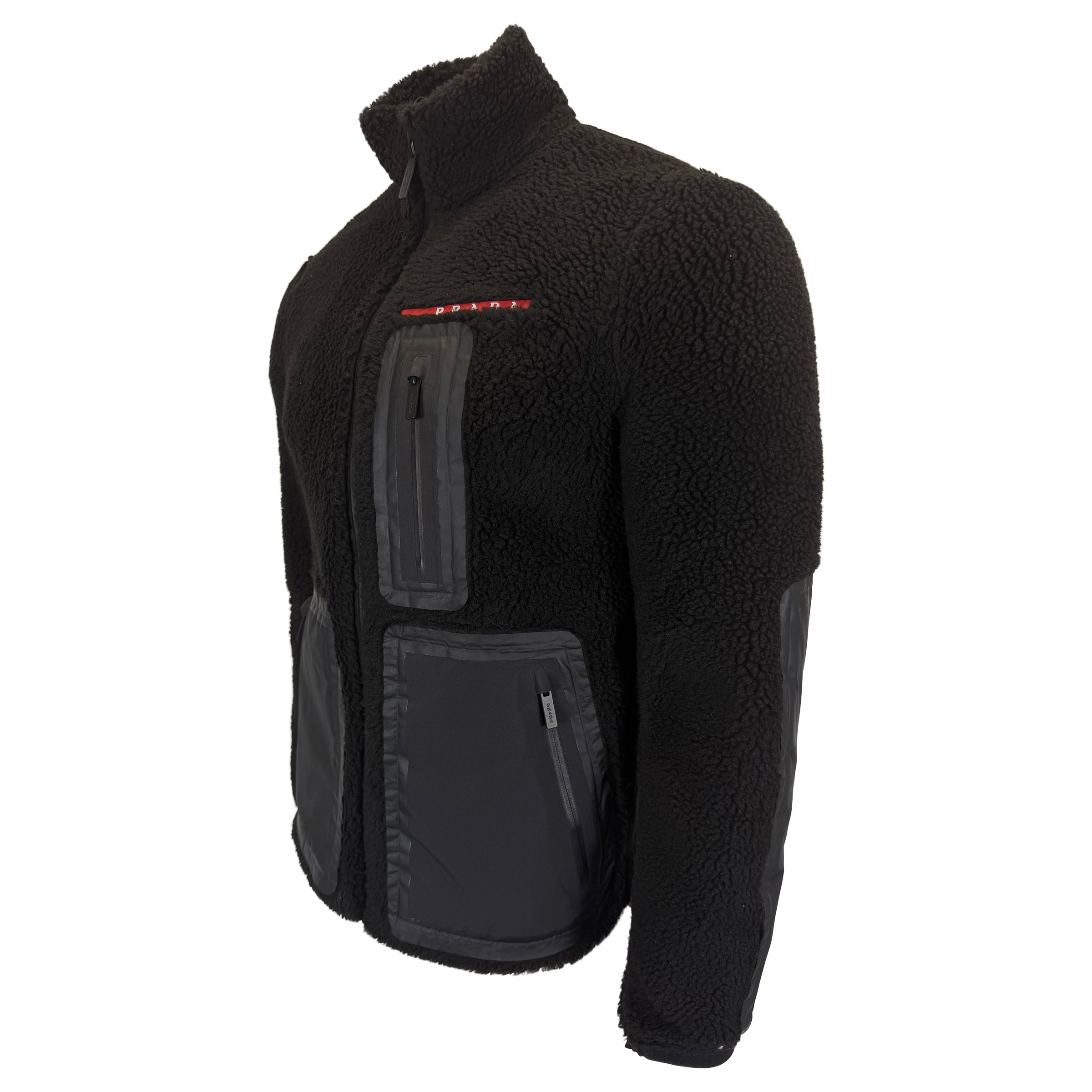 PRADA LINEA ROSSA BLACK FLEECE - SMALL (Fits S/M) | PRE OWNED