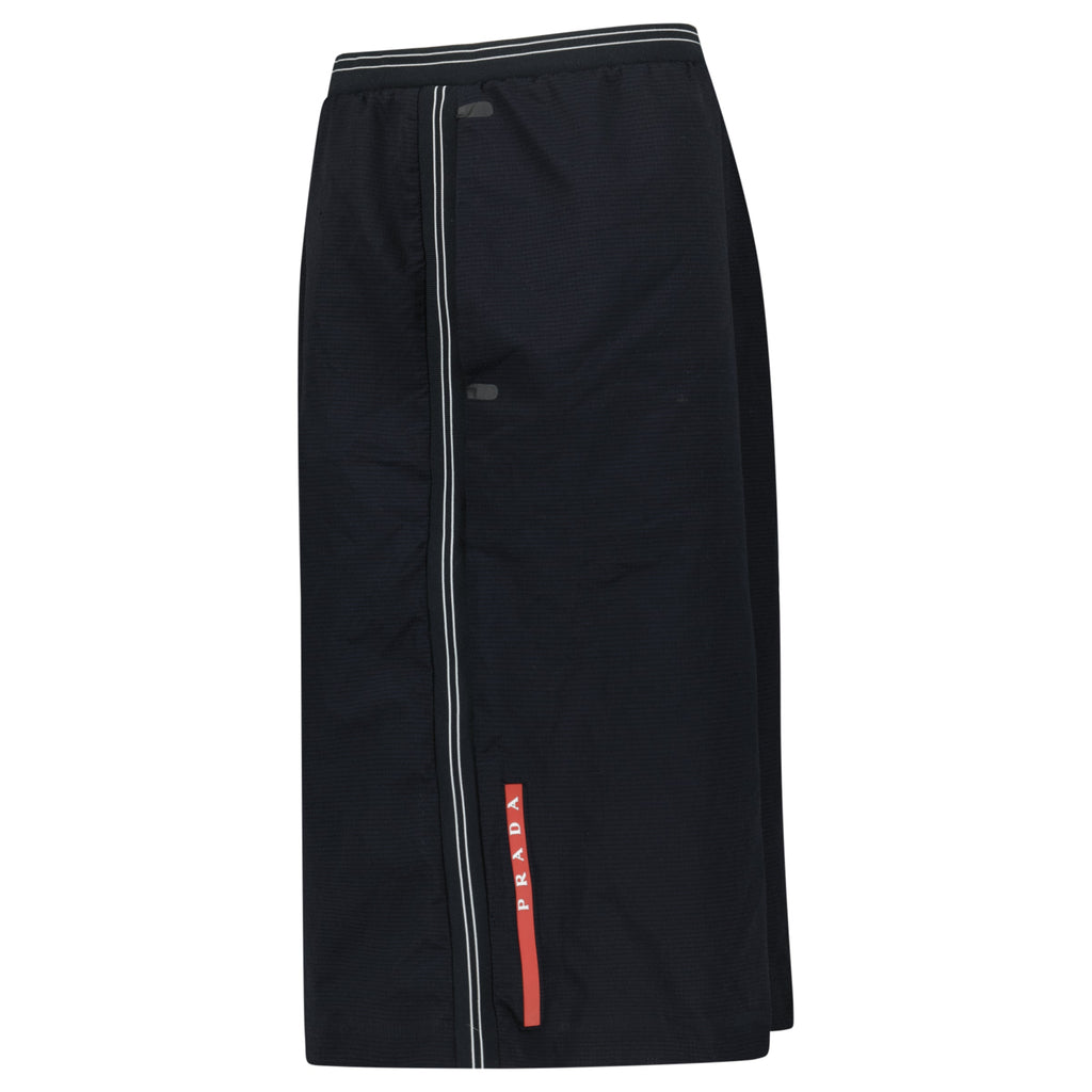 PRADA LINEA ROSSA BLACK SHORT - XL (Fits XXL) - Affluent ArchivesUsed HIGH END DESIGNER CLOTHING