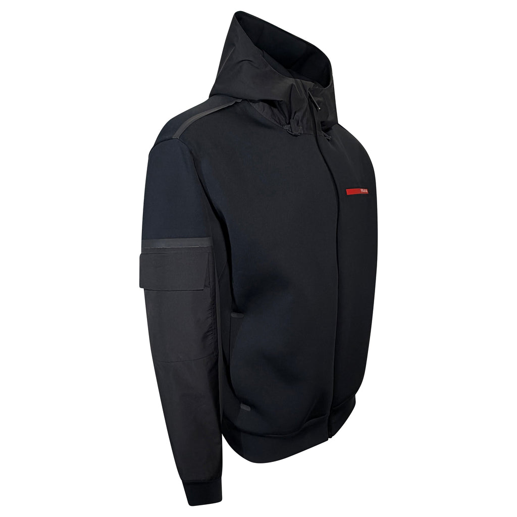 PRADA LINEA ROSSA TECH FABRIC JACKET BLACK - XL | PRE OWNED - Affluent ArchivesUsed HIGH END DESIGNER CLOTHING