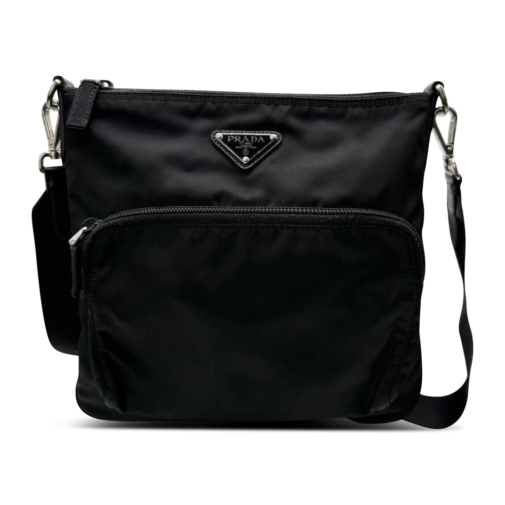 PRADA MESSENGER BAG BLACK - ONE SIZE - Affluent ArchivesUsed HIGH END DESIGNER CLOTHING