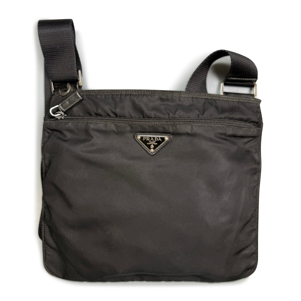 PRADA MESSENGER BAG BLACK - ONE SIZE - Affluent ArchivesUsed HIGH END DESIGNER CLOTHING