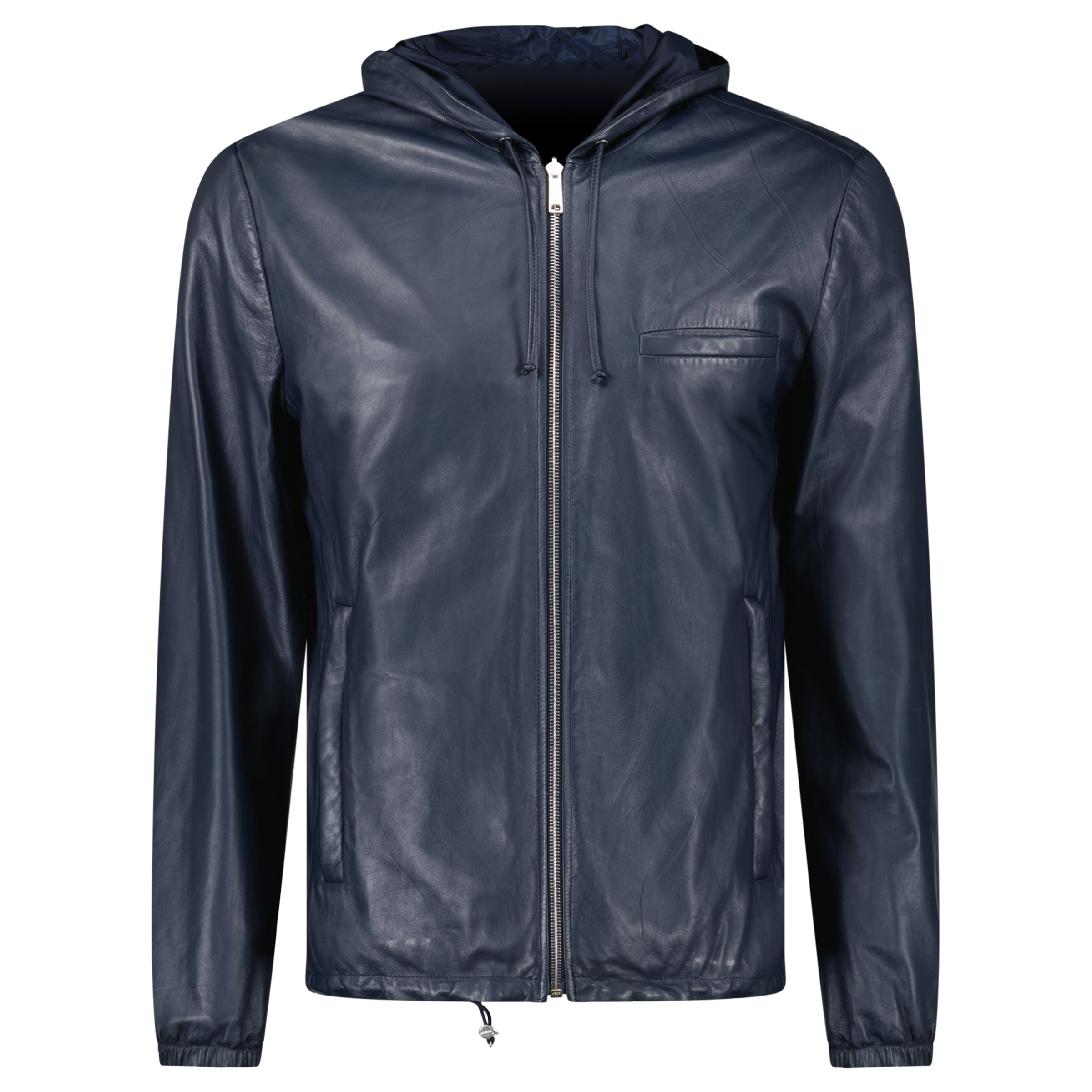 PRADA NAVY REVERSIBLE WINDBREAKER - MEDIUM (Fits Small) - Affluent ArchivesUsed HIGH END DESIGNER CLOTHING