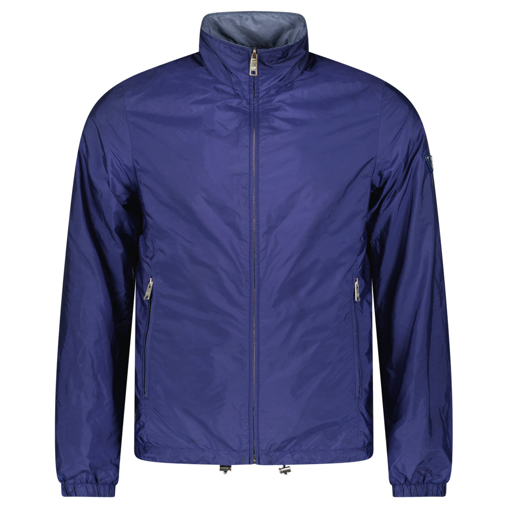 PRADA NAVY REVERSIBLE WINDBREAKER | SMALL| PRE OWNED - Affluent ArchivesUsed HIGH END DESIGNER CLOTHING