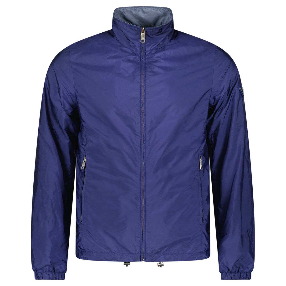 PRADA NAVY REVERSIBLE WINDBREAKER | SMALL| PRE OWNED - Affluent ArchivesUsed HIGH END DESIGNER CLOTHING