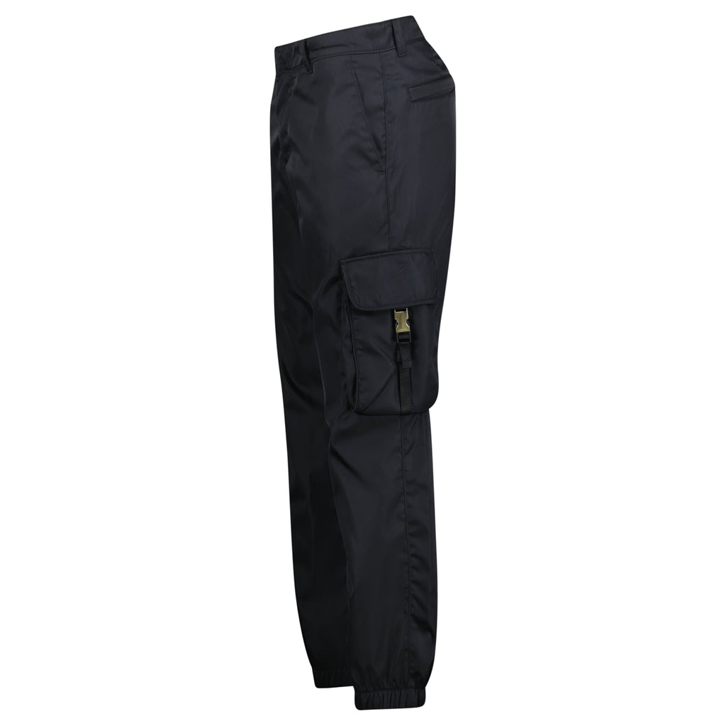 PRADA RE NYLON BADGE CARGO TROUSERS - MEDIUM - Affluent ArchivesUsed HIGH END DESIGNER CLOTHING