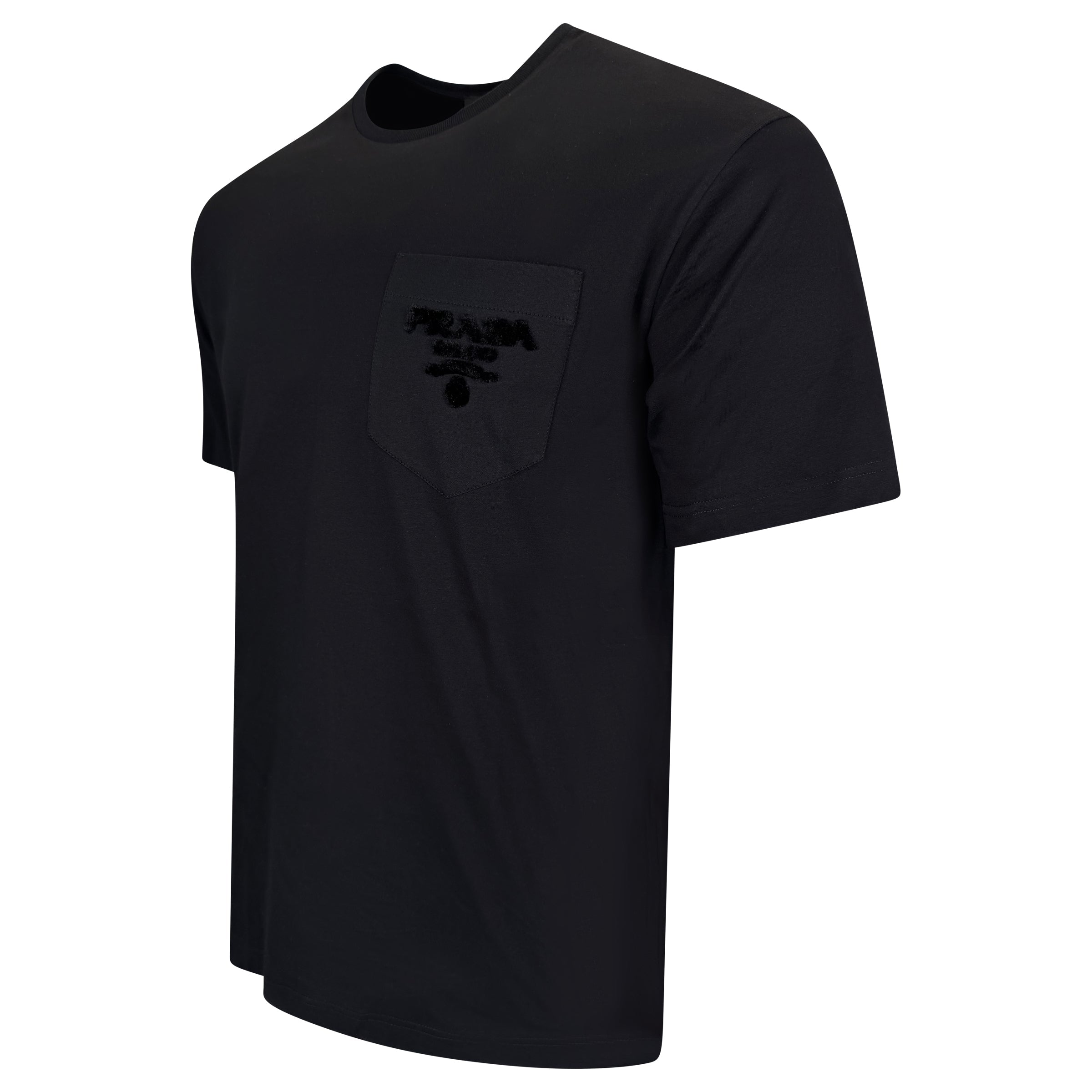 PRADA T SHIRT BLACK - XL (FITS L)| PRE OWNED - Affluent ArchivesUsed HIGH END DESIGNER CLOTHING