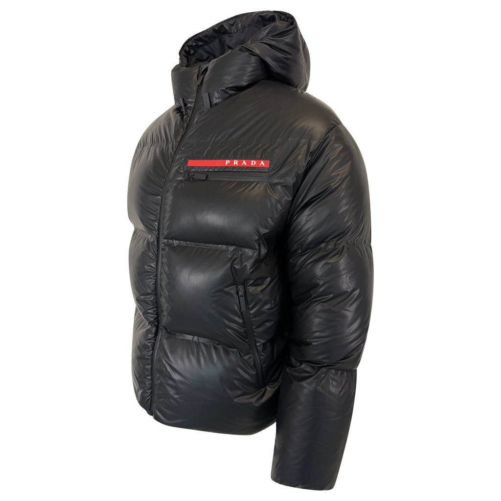PRADA TECHNICAL LINEA ROSSA DOWN COAT - SMALL (Fits Medium) | PRE OWNED - Affluent ArchivesUsed HIGH END DESIGNER CLOTHING