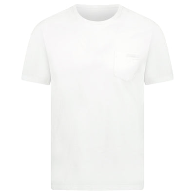PRADA WHITE LOGO T SHIRT - MEDIUM - affluentarchivesUsed HIGH END DESIGNER CLOTHING