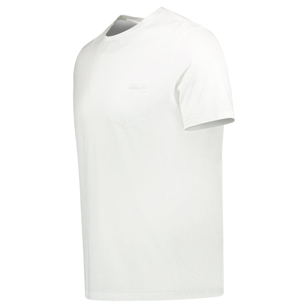 PRADA WHITE LOGO T SHIRT - MEDIUM - affluentarchivesUsed HIGH END DESIGNER CLOTHING