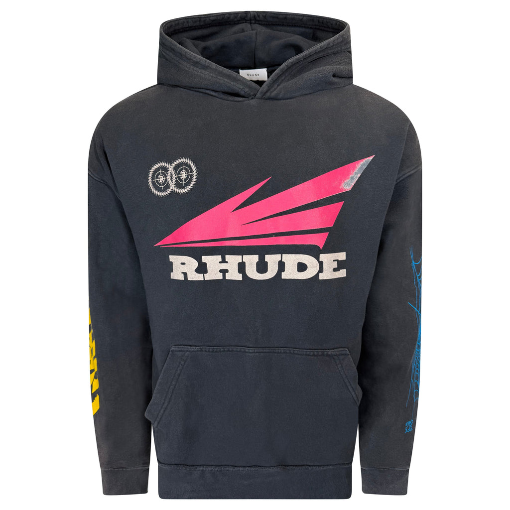 Rhude Navy Logo Hoodie - XL (Fits XXL) | Pre-Owned