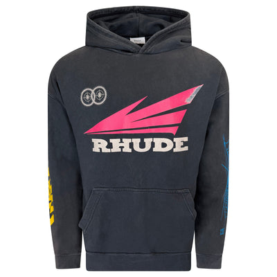 Rhude Navy Logo Hoodie - XL (Fits XXL) | Pre-Owned