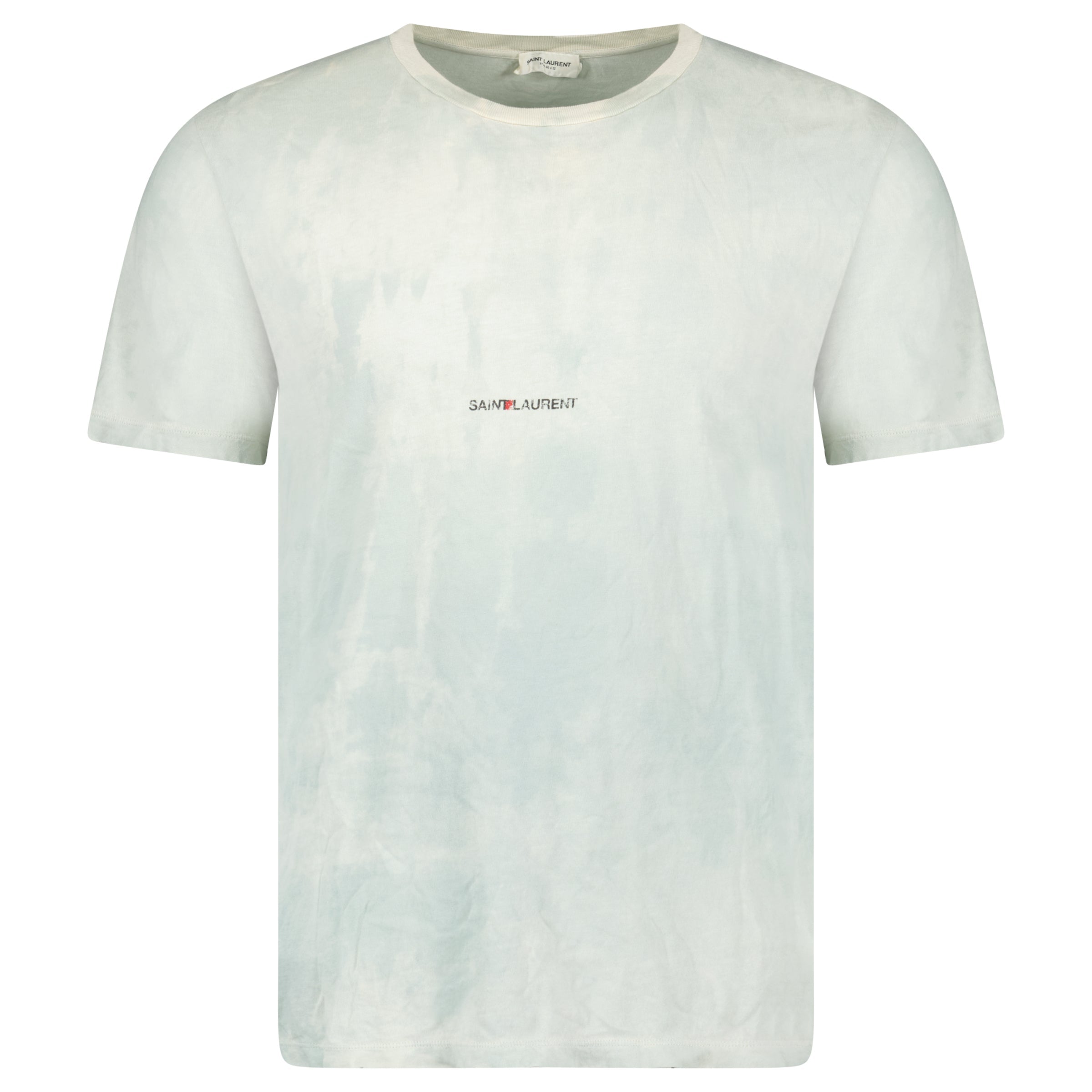 SAINT LAURENT STONE WASH T SHIRT - SMALL - Affluent ArchivesUsed HIGH END DESIGNER CLOTHING