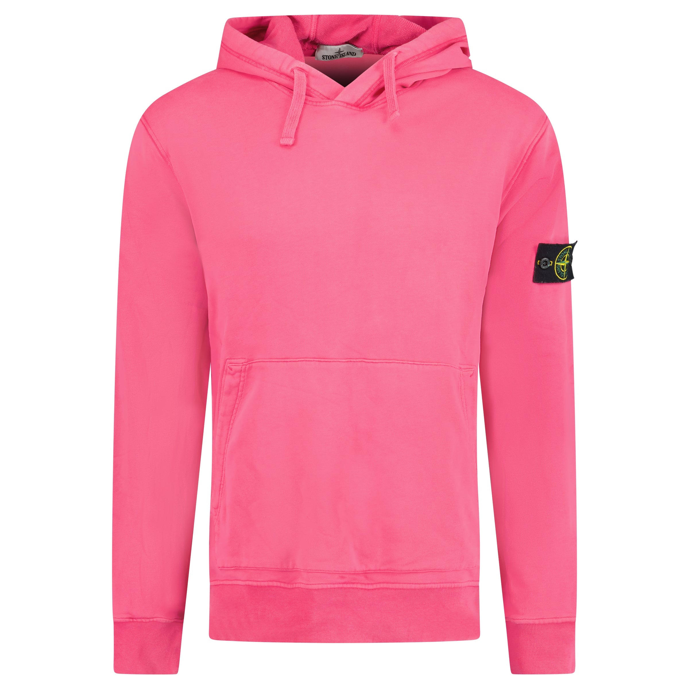 STONE ISLAND BADGE HOODIE PINK - XL - Affluent ArchivesUsed HIGH END DESIGNER CLOTHING