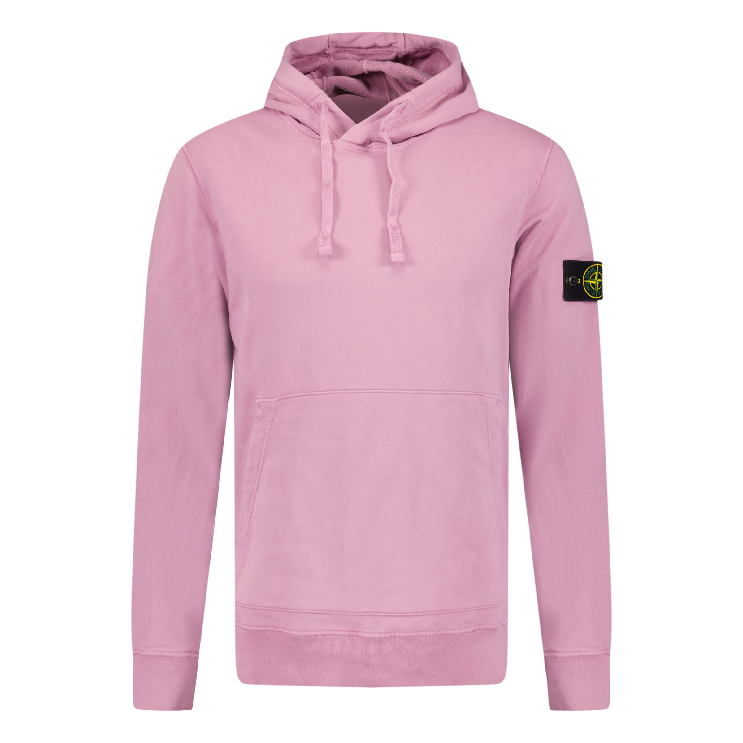 STONE ISLAND BADGE HOODIE PINK - XL - affluentarchivesUsed HIGH END DESIGNER CLOTHING