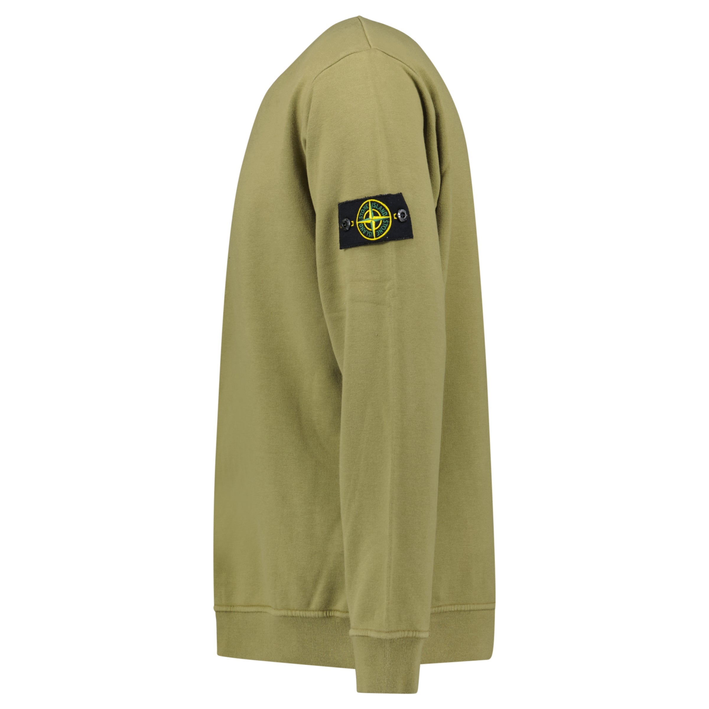 STONE ISLAND BADGE SWEATSHIRT ARMY GREEN - XL - Affluent ArchivesUsed HIGH END DESIGNER CLOTHING