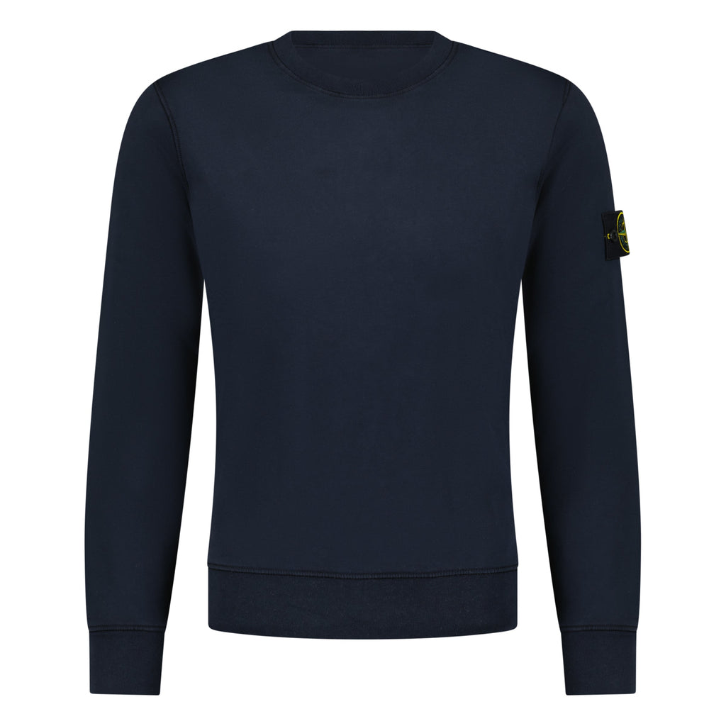 STONE ISLAND BADGE SWEATSHIRT NAVY - SMALL - affluentarchivesUsed HIGH END DESIGNER CLOTHING