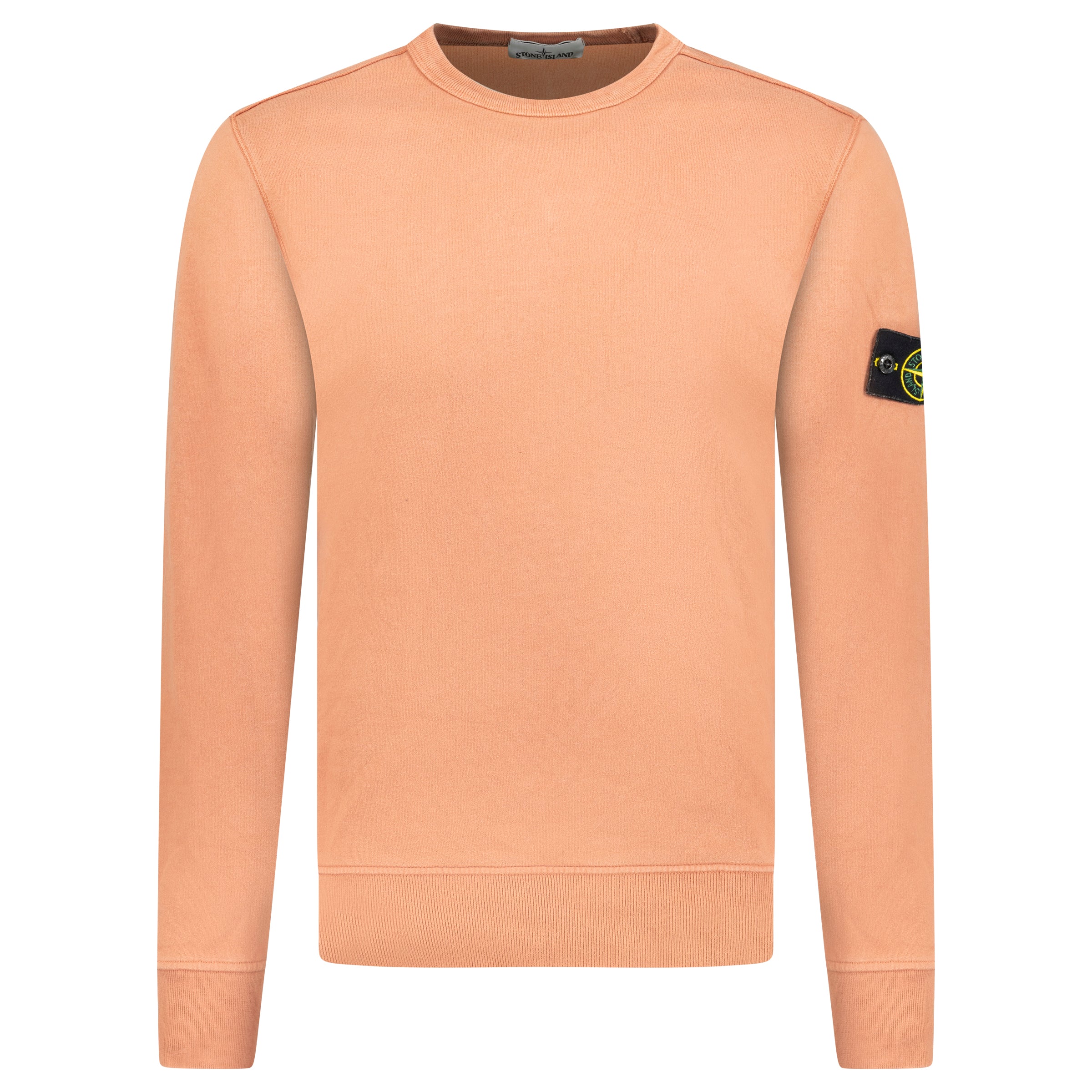 STONE ISLAND BADGE SWEATSHIRT ROSE PINK - SMALL - Affluent ArchivesUsed HIGH END DESIGNER CLOTHING