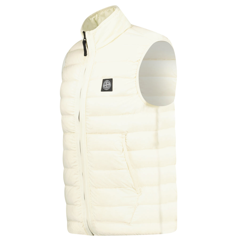 STONE ISLAND BEIGE COMPASS GILET - MEDIUM - Affluent ArchivesUsed HIGH END DESIGNER CLOTHING