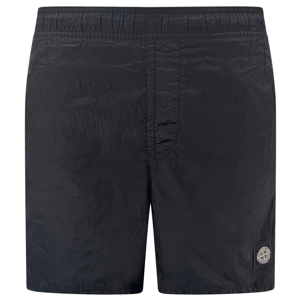 STONE ISLAND BLACK LOGO SWIM SHORTS - MEDIUM - Affluent ArchivesUsed HIGH END DESIGNER CLOTHING