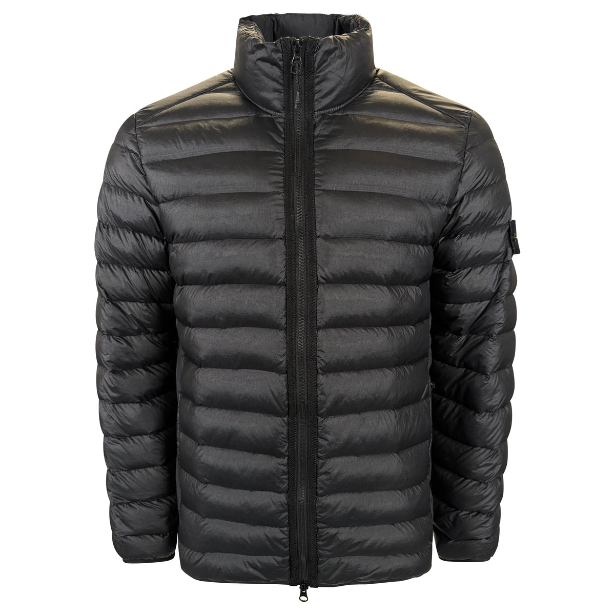 STONE ISLAND BLACK QUILTED JACKET - XL | PRE OWNED - Affluent ArchivesUsed HIGH END DESIGNER CLOTHING