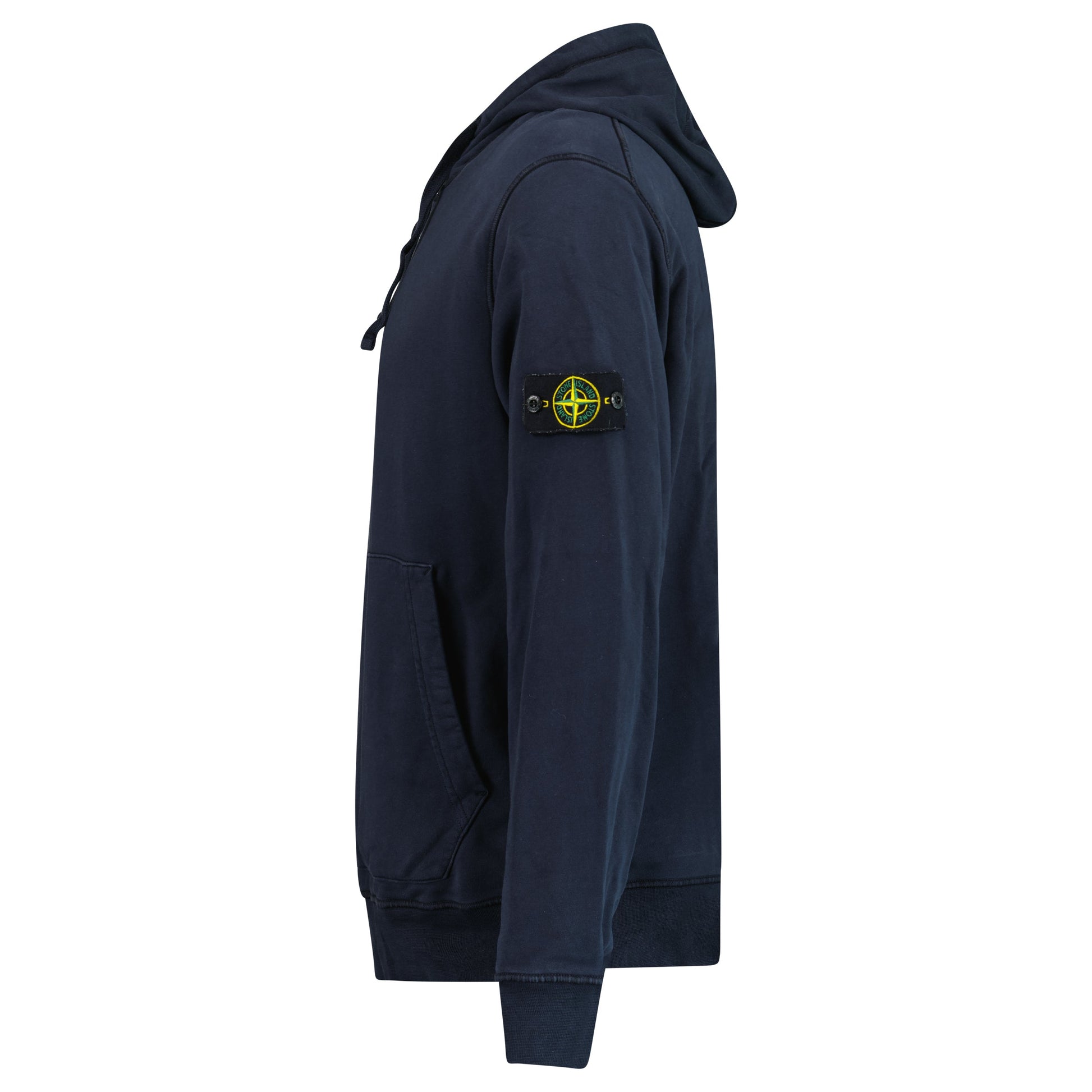 STONE ISLAND BLUE BADGE HOODIE - XL - Affluent ArchivesUsed HIGH END DESIGNER CLOTHING