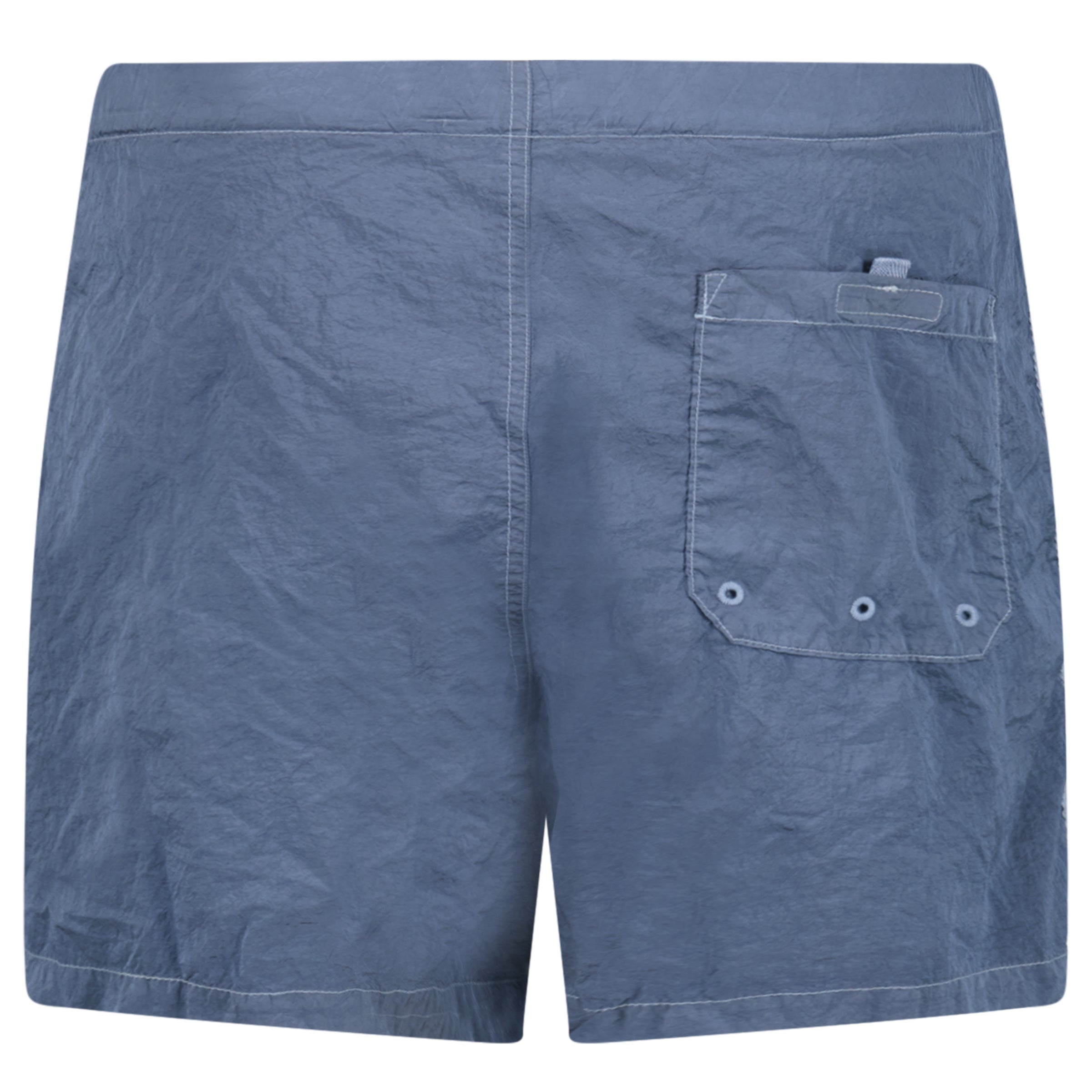 STONE ISLAND BLUE METAL NYLON SWIM SHORTS - MEDIUM | NEW WITH TAGS - Affluent ArchivesUsed HIGH END DESIGNER CLOTHING