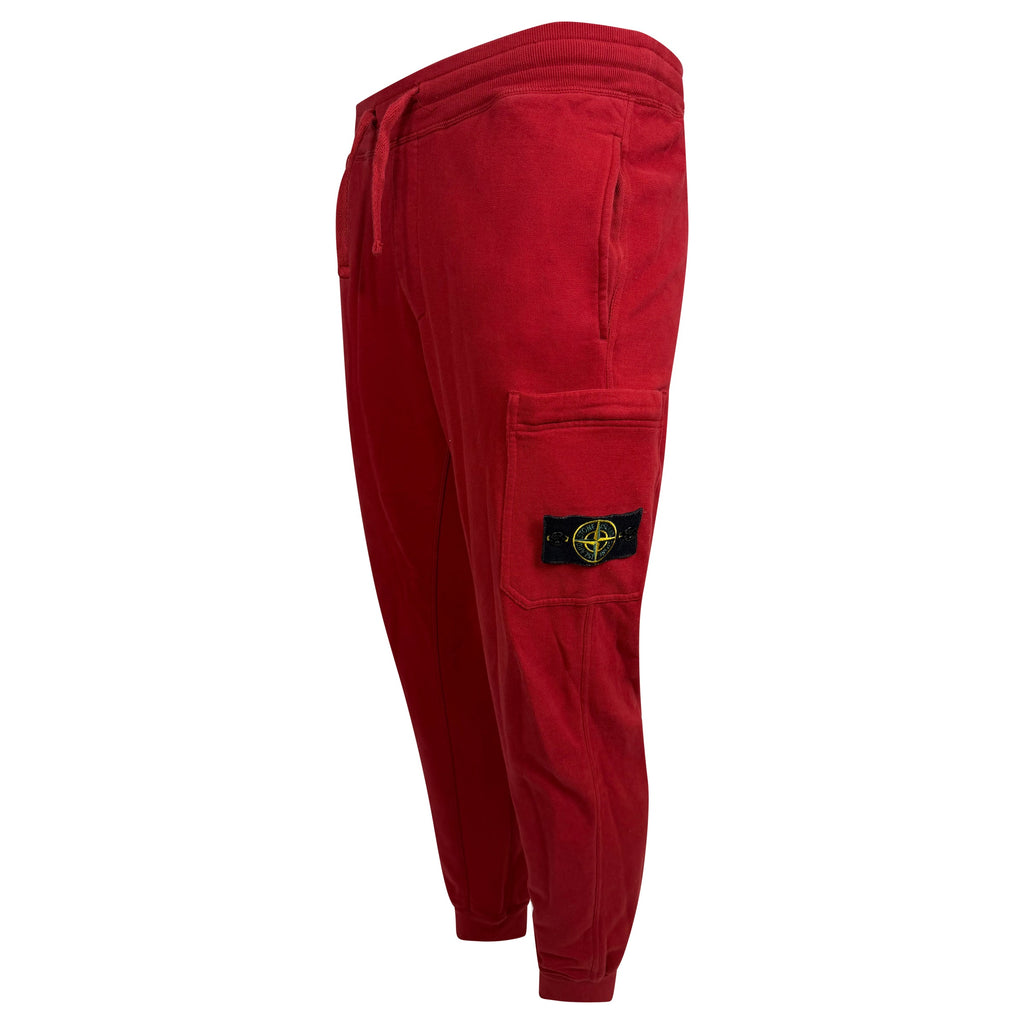 STONE ISLAND BURGUNDY BADGE TRACK PANTS - MEDIUM - Affluent ArchivesUsed HIGH END DESIGNER CLOTHING
