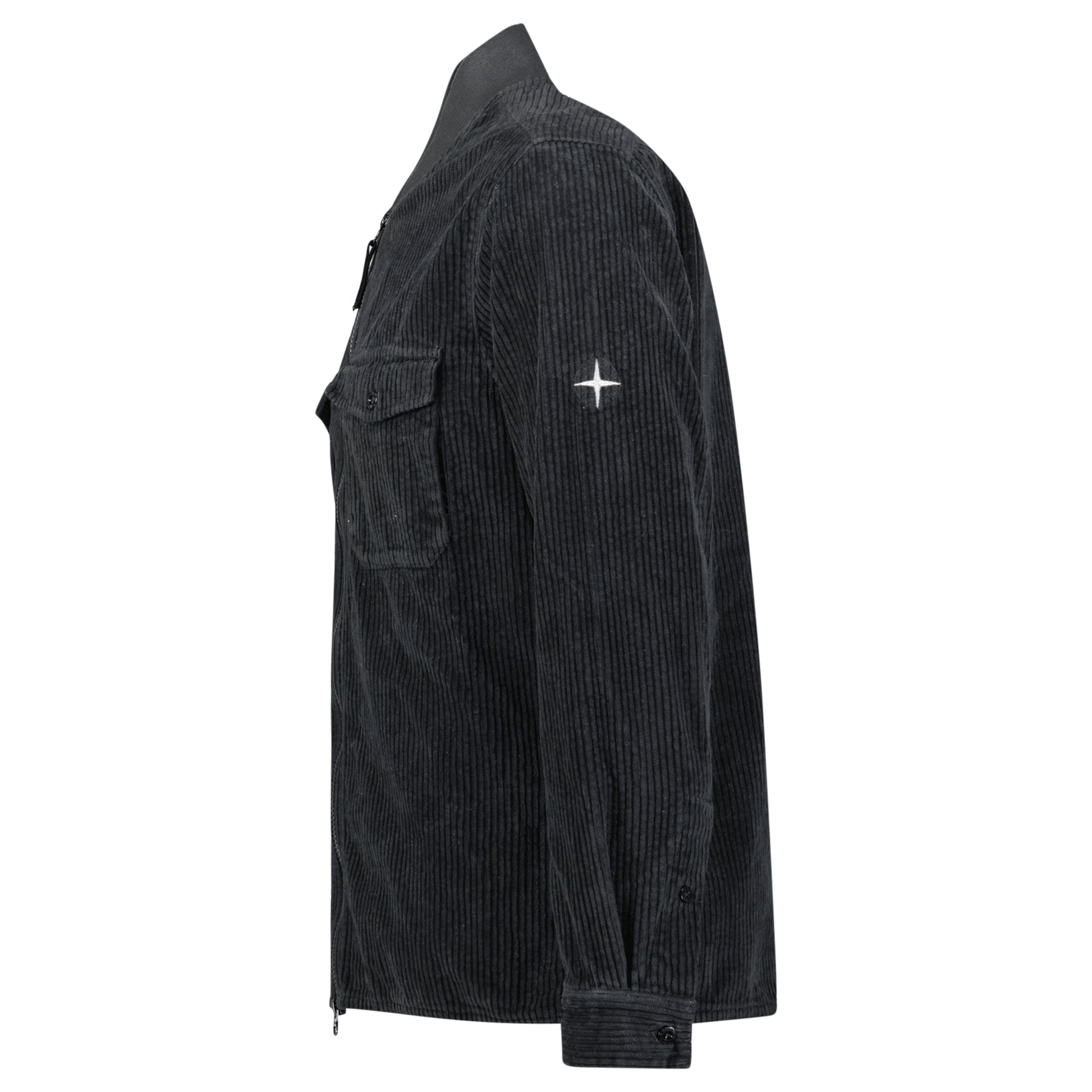 STONE ISLAND CHARCOAL GREY CORDUROY JACKET - MEDIUM - Affluent ArchivesUsed HIGH END DESIGNER CLOTHING