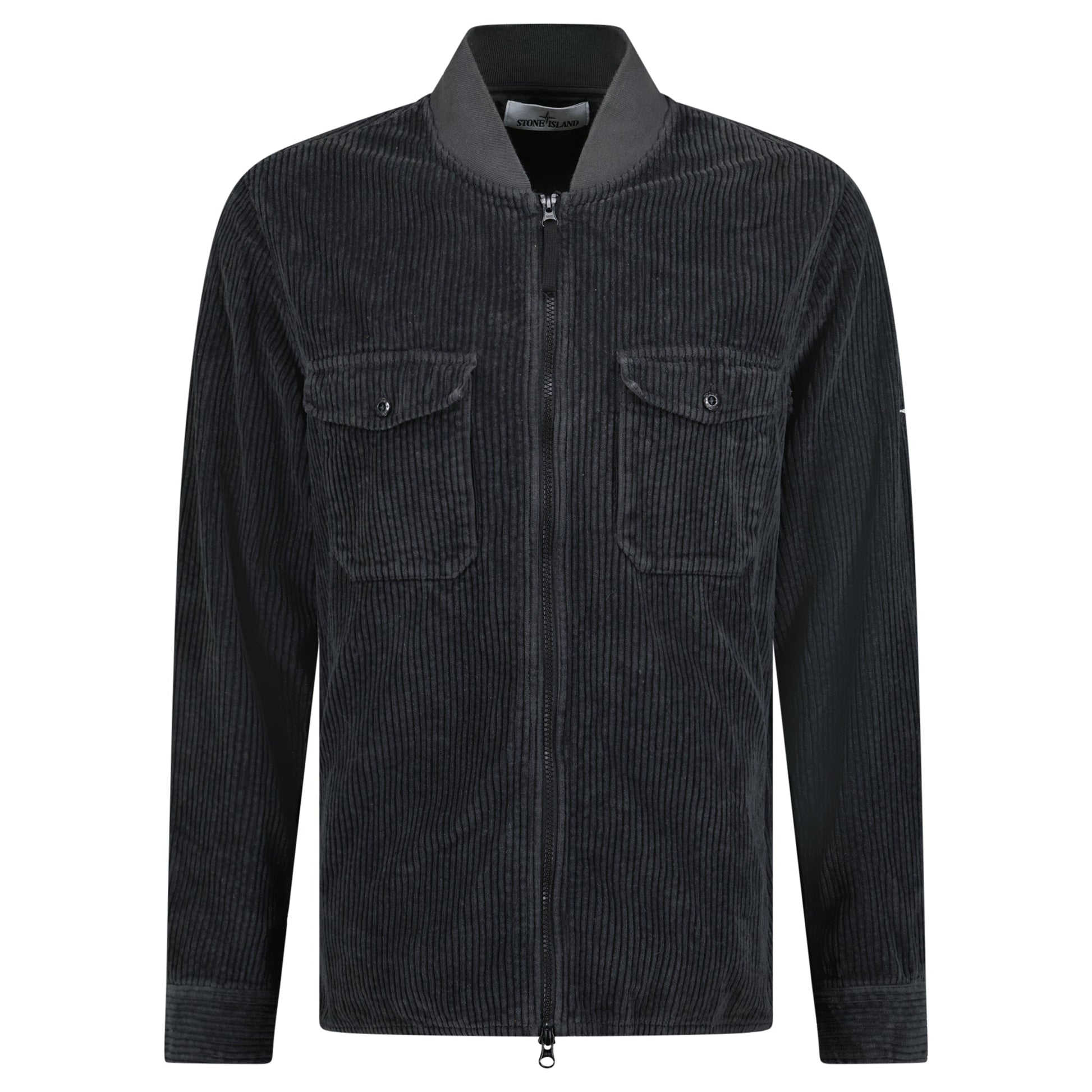 STONE ISLAND CHARCOAL GREY CORDUROY JACKET - MEDIUM - Affluent ArchivesUsed HIGH END DESIGNER CLOTHING