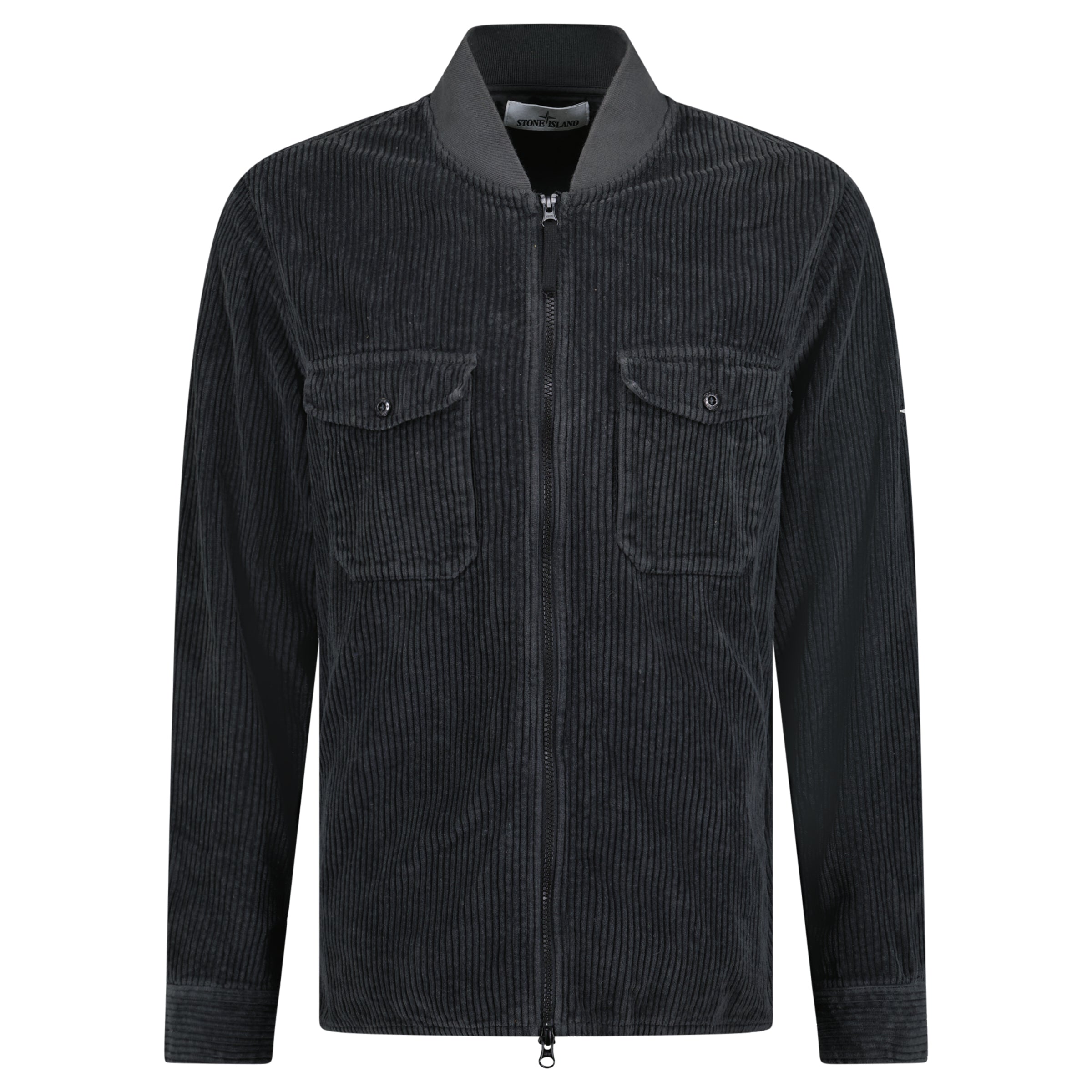 STONE ISLAND CHARCOAL GREY CORDUROY JACKET - MEDIUM - Affluent ArchivesUsed HIGH END DESIGNER CLOTHING