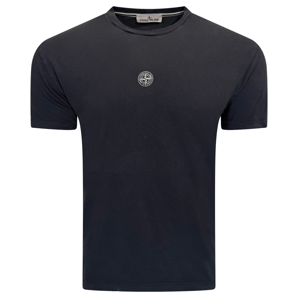 STONE ISLAND COMPASS T SHIRT NAVY - LARGE | PRE OWNED - Affluent ArchivesUsed HIGH END DESIGNER CLOTHING