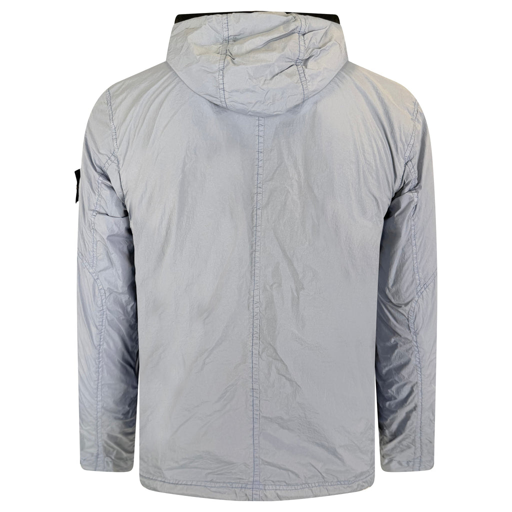 STONE ISLAND CRINKLED LIGHT BLUE JACKET - MEDIUM - Affluent ArchivesUsed HIGH END DESIGNER CLOTHING