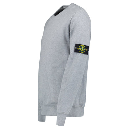 STONE ISLAND GREY BADGE SWEATSHIRT - LARGE - Affluent ArchivesUsed HIGH END DESIGNER CLOTHING