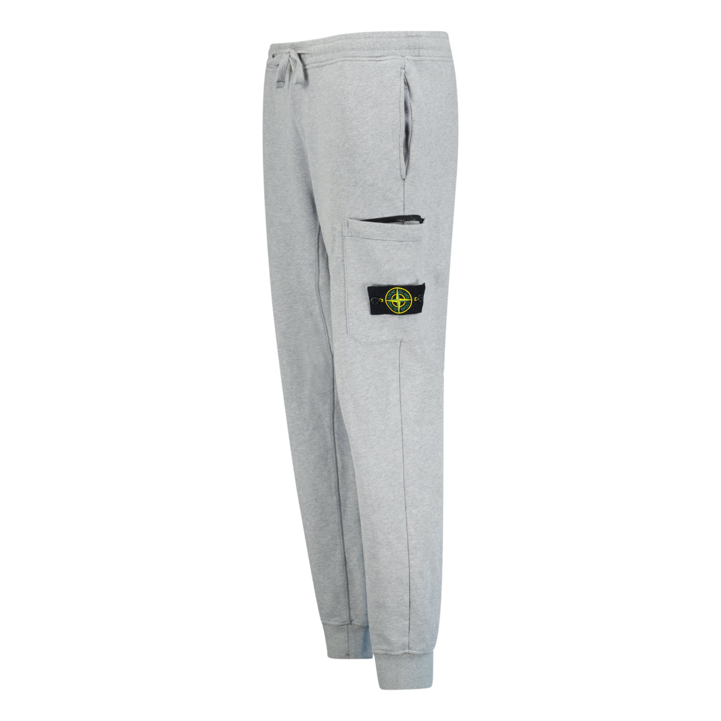 STONE ISLAND GREY BADGE TRACK PANTS - LARGE - affluentarchivesUsed HIGH END DESIGNER CLOTHING