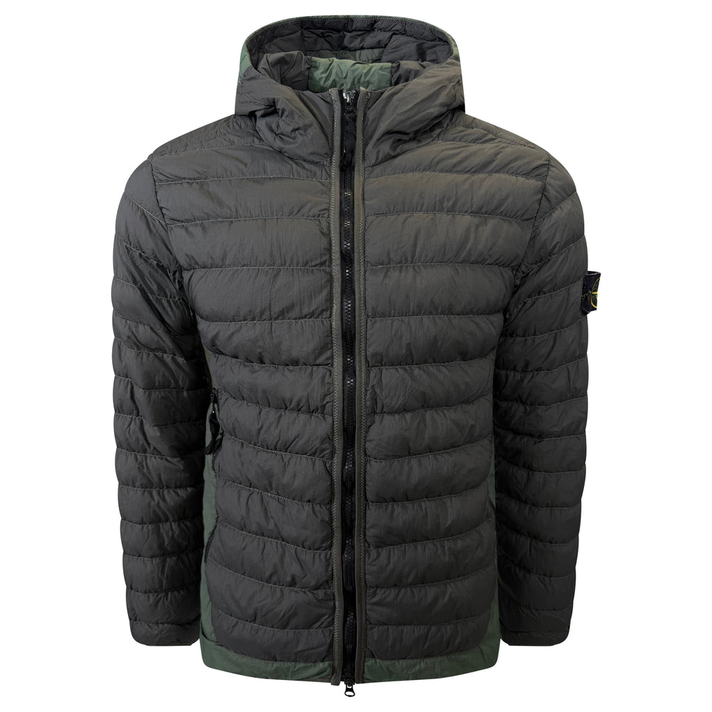 STONE ISLAND GREY QUILTED JACKET - MEDIUM - Affluent ArchivesUsed HIGH END DESIGNER CLOTHING