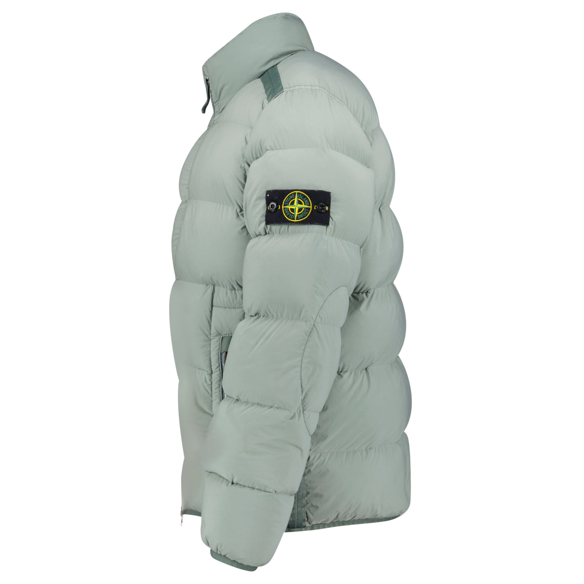 STONE ISLAND KHAKI PUFFER JACKET - MEDIUM - Affluent ArchivesUsed HIGH END DESIGNER CLOTHING